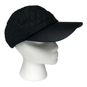 FABLETICS Quilted Cap Hat Black Adjustable